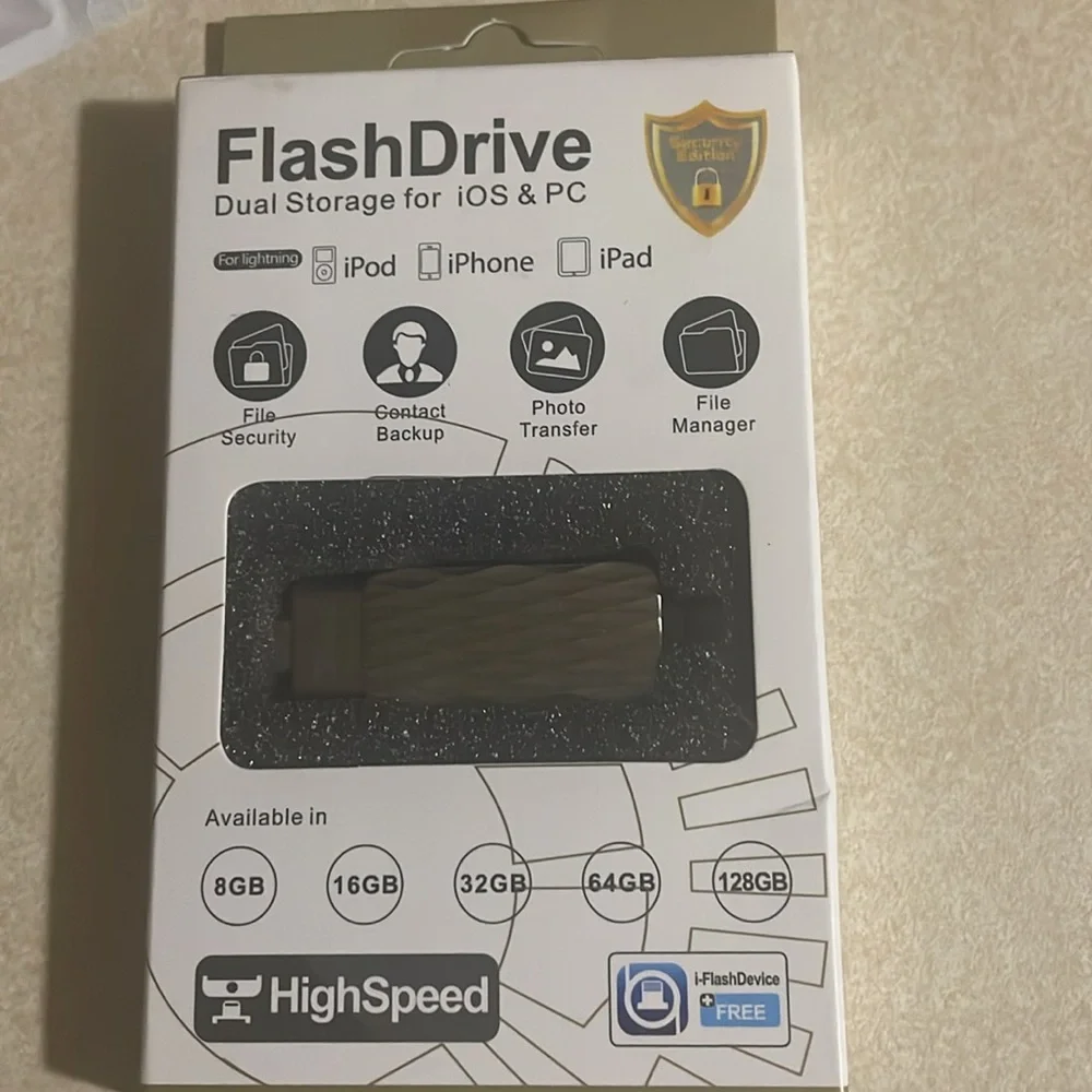 Flash drive storage for iOS/PC, iPhone earbuds & smart watch protective case